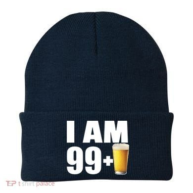 I Am 99 Plus Beer 100th Birthday Beanie