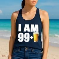 I Am 99 Plus Beer 100th Birthday Women's Tank Top thumb 2