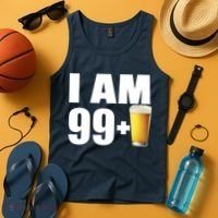 I Am 99 Plus Beer 100th Birthday Tank Top thumb 4
