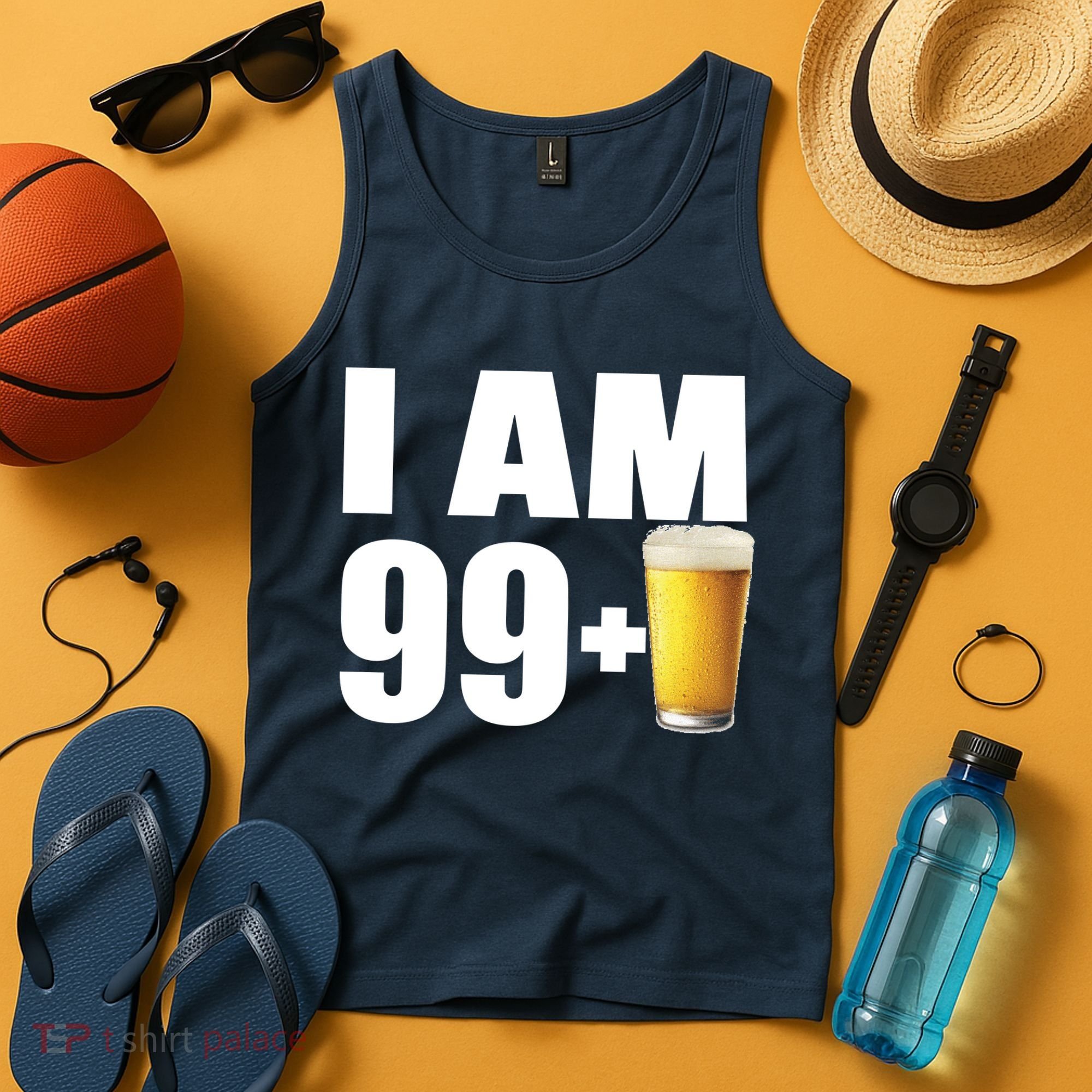 I Am 99 Plus Beer 100th Birthday Tank Top