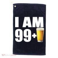 I Am 99 Plus Beer 100th Birthday Golf Towel thumb 0