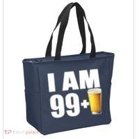 I Am 99 Plus Beer 100th Birthday Tote Bag thumb 2
