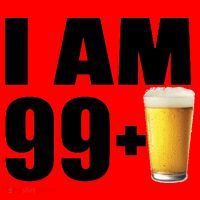 I Am 99 Plus Beer 100th Birthday Santa Hat thumb 1