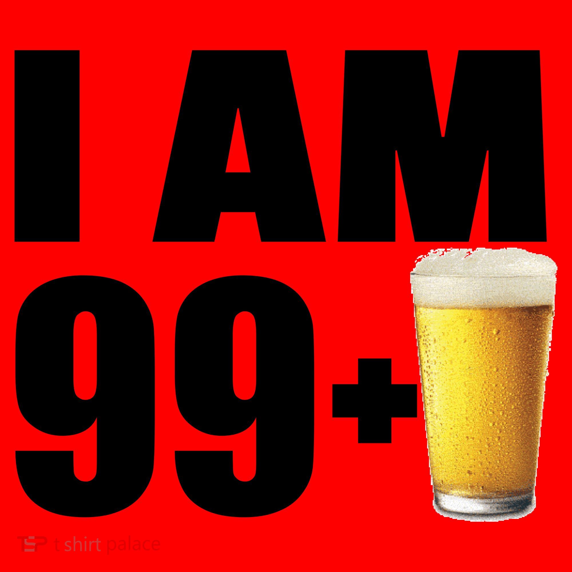 I Am 99 Plus Beer 100th Birthday Santa Hat
