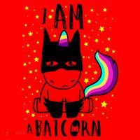 I Am A Batcorn (Unicorn Bat) Santa Hat thumb 1