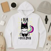 I Am A Batcorn (Unicorn Bat) Hoodie thumb 3