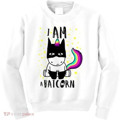 I Am A Batcorn (Unicorn Bat) Kids Sweatshirt