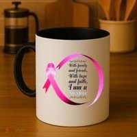 I Am A Breast Cancer Survivor Coffee Mug thumb 4