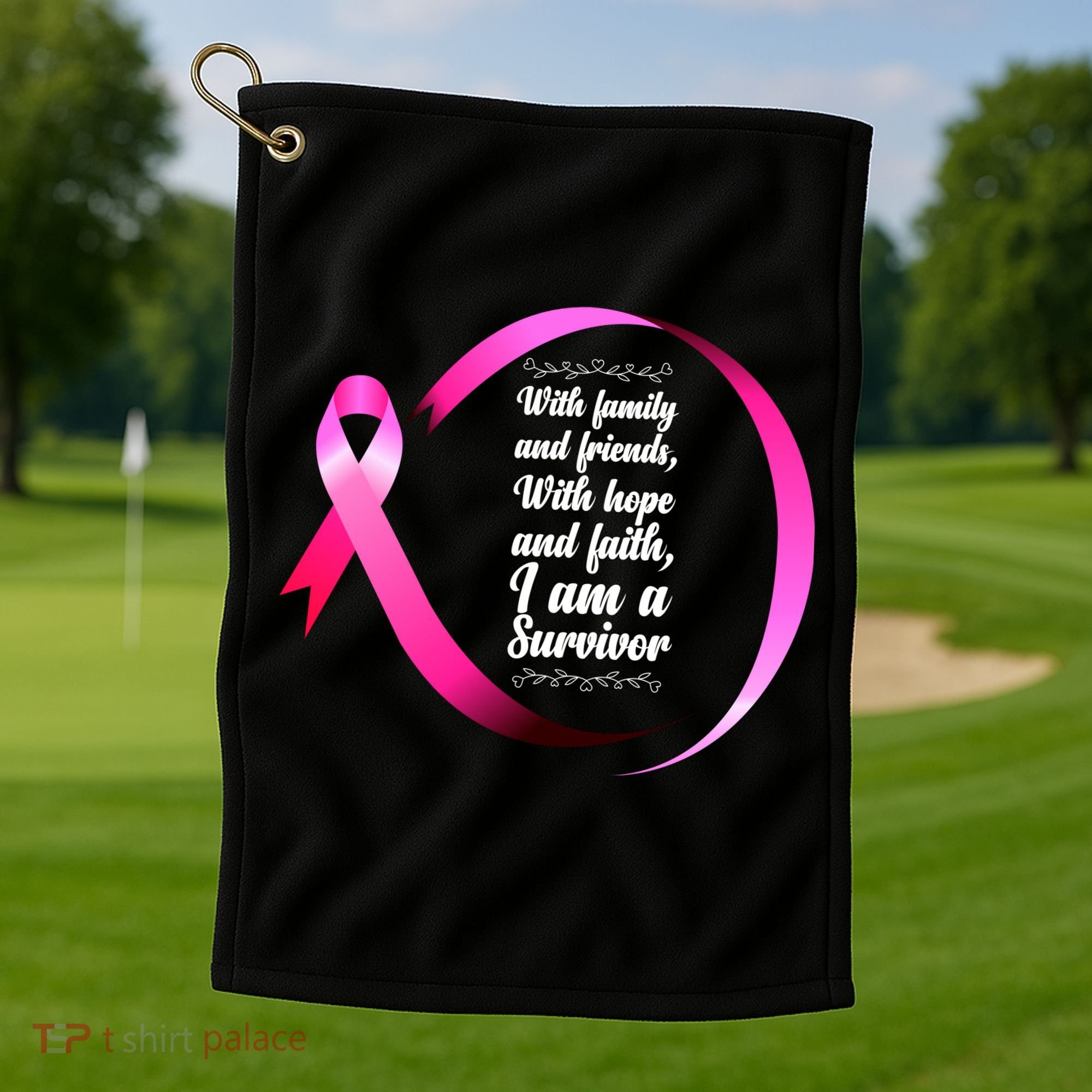 I Am A Breast Cancer Survivor Golf Towel