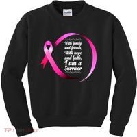 I Am A Breast Cancer Survivor Kids Sweatshirt thumb 0