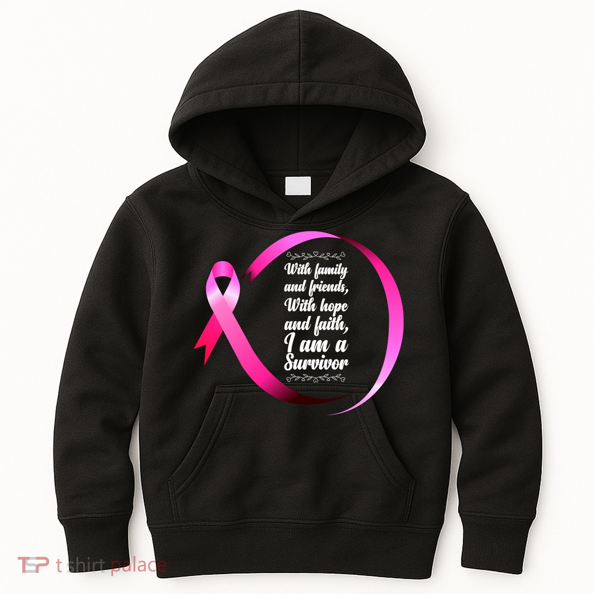 I Am A Breast Cancer Survivor Kids Hoodie