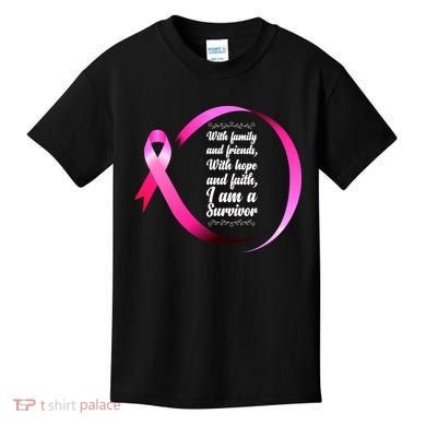 I Am A Breast Cancer Survivor Kids T-Shirt