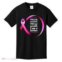 I Am A Breast Cancer Survivor Kids T-Shirt thumb 0