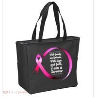 I Am A Breast Cancer Survivor Tote Bag thumb 2