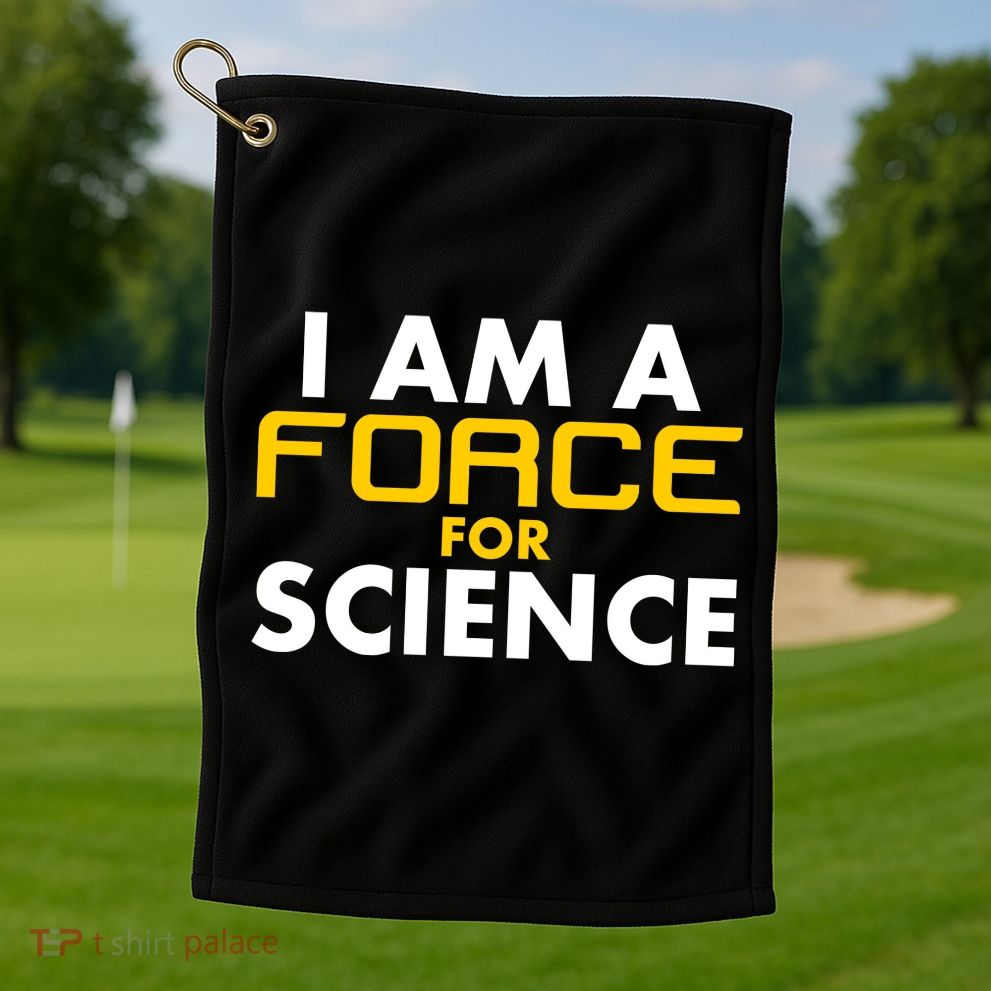 I Am A Force for Science Golf Towel