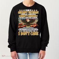 I Am A Grumpy Proud Veteran Funny Women's Sweatshirt thumb 0