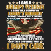 I Am A Grumpy Proud Veteran Funny Women's Sweatshirt thumb 2