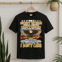 I Am A Grumpy Proud Veteran Funny T-Shirt thumb 2