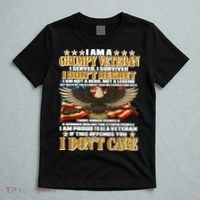 I Am A Grumpy Proud Veteran Funny T-Shirt thumb 5