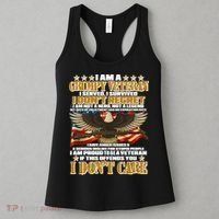 I Am A Grumpy Proud Veteran Funny Women's Tank Top thumb 3