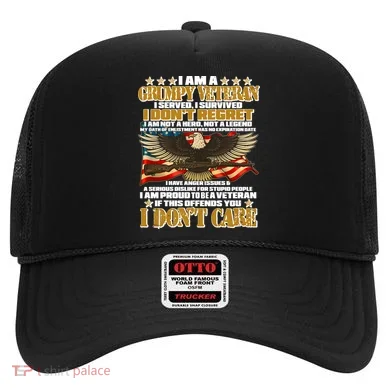 I Am A Grumpy Proud Veteran Funny Hat