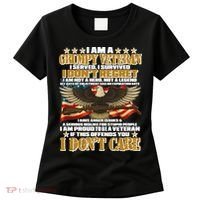 I Am A Grumpy Proud Veteran Funny Women's T-Shirt thumb 0