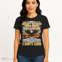 I Am A Grumpy Proud Veteran Funny Women's T-Shirt thumb 4