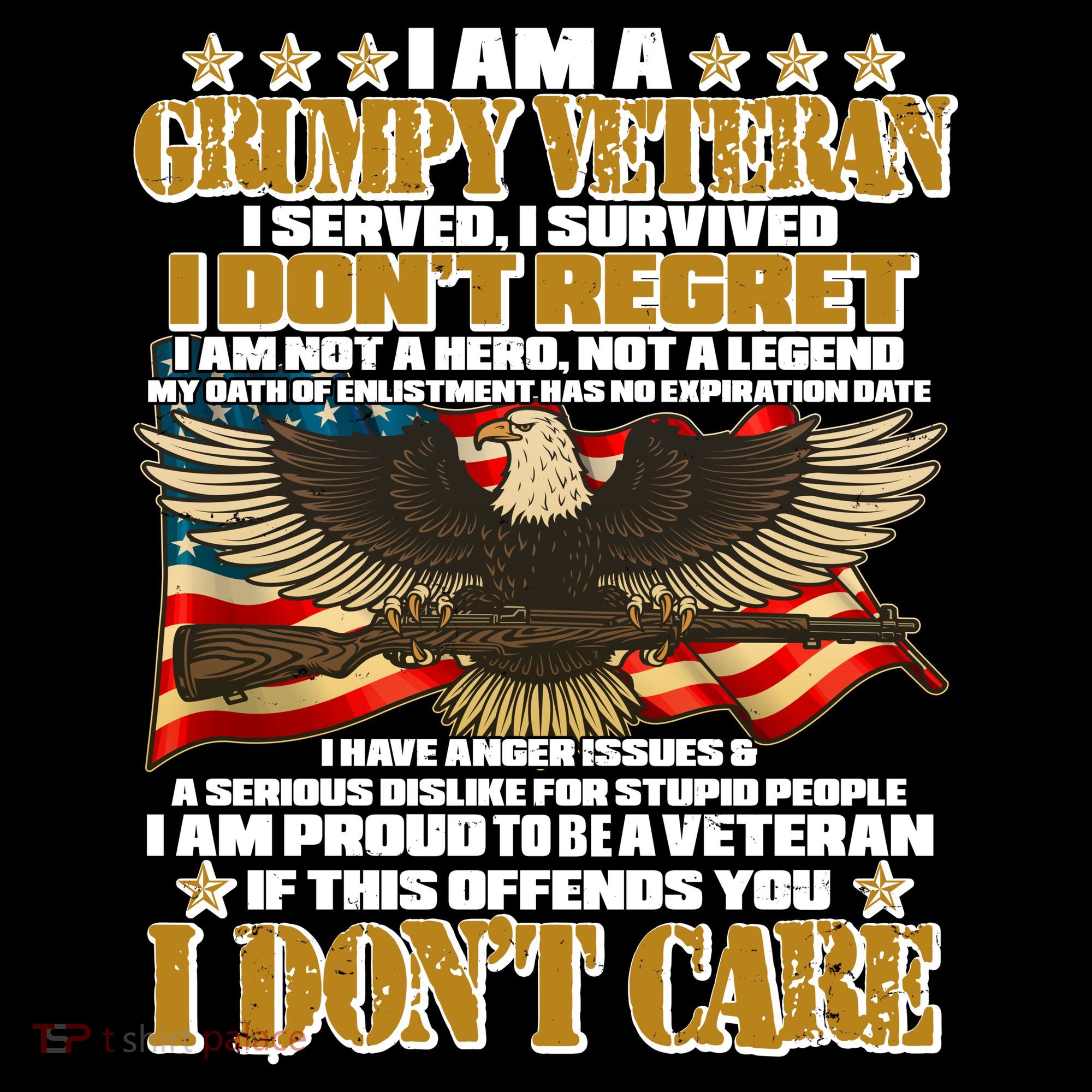 I Am A Grumpy Proud Veteran Funny Women's T-Shirt