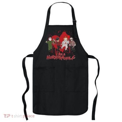 I Am A Horroraholic Funny Halloween Apron