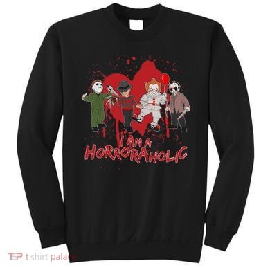 I Am A Horroraholic Funny Halloween Sweatshirt