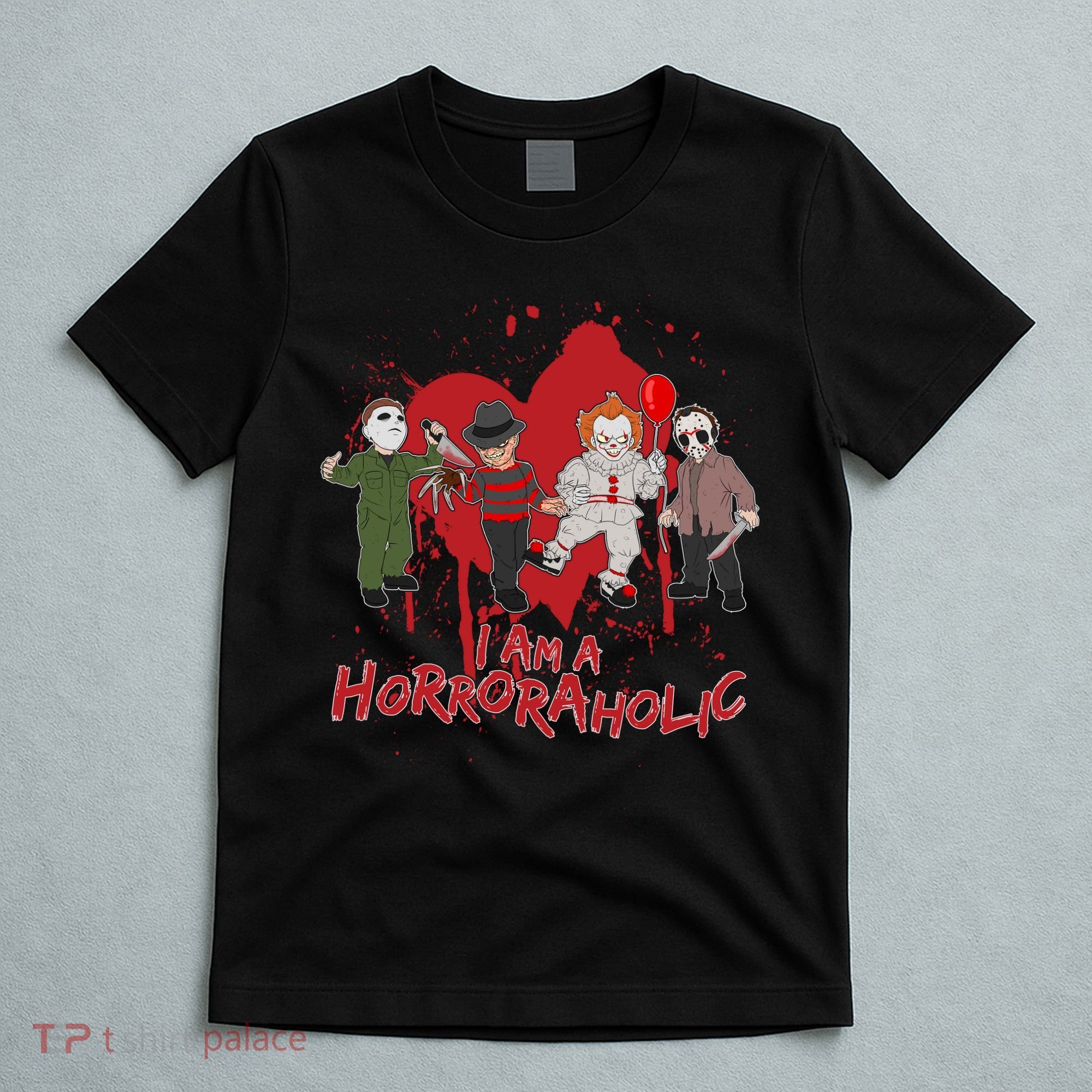I Am A Horroraholic Funny Halloween T-Shirt