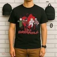 I Am A Horroraholic Funny Halloween T-Shirt thumb 6