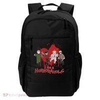 I Am A Horroraholic Funny Halloween Backpack thumb 0