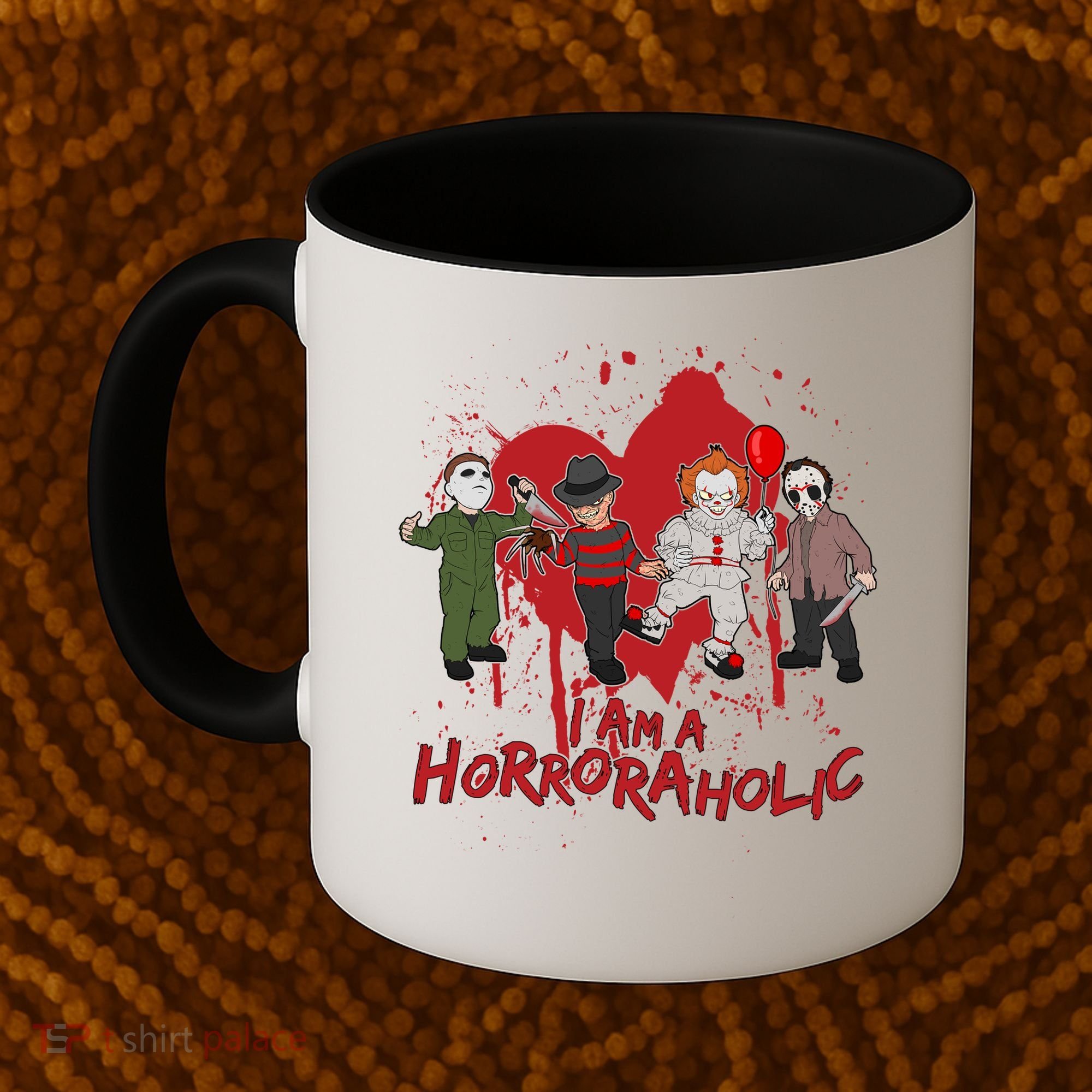 I Am A Horroraholic Funny Halloween Coffee Mug