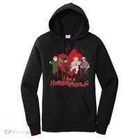 I Am A Horroraholic Funny Halloween Women's Hoodie thumb 0