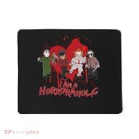 I Am A Horroraholic Funny Halloween Mousepad thumb 0