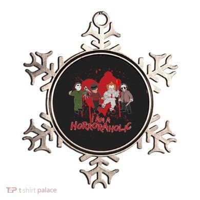 I Am A Horroraholic Funny Halloween Ornament