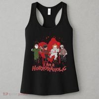 I Am A Horroraholic Funny Halloween Women's Tank Top thumb 3