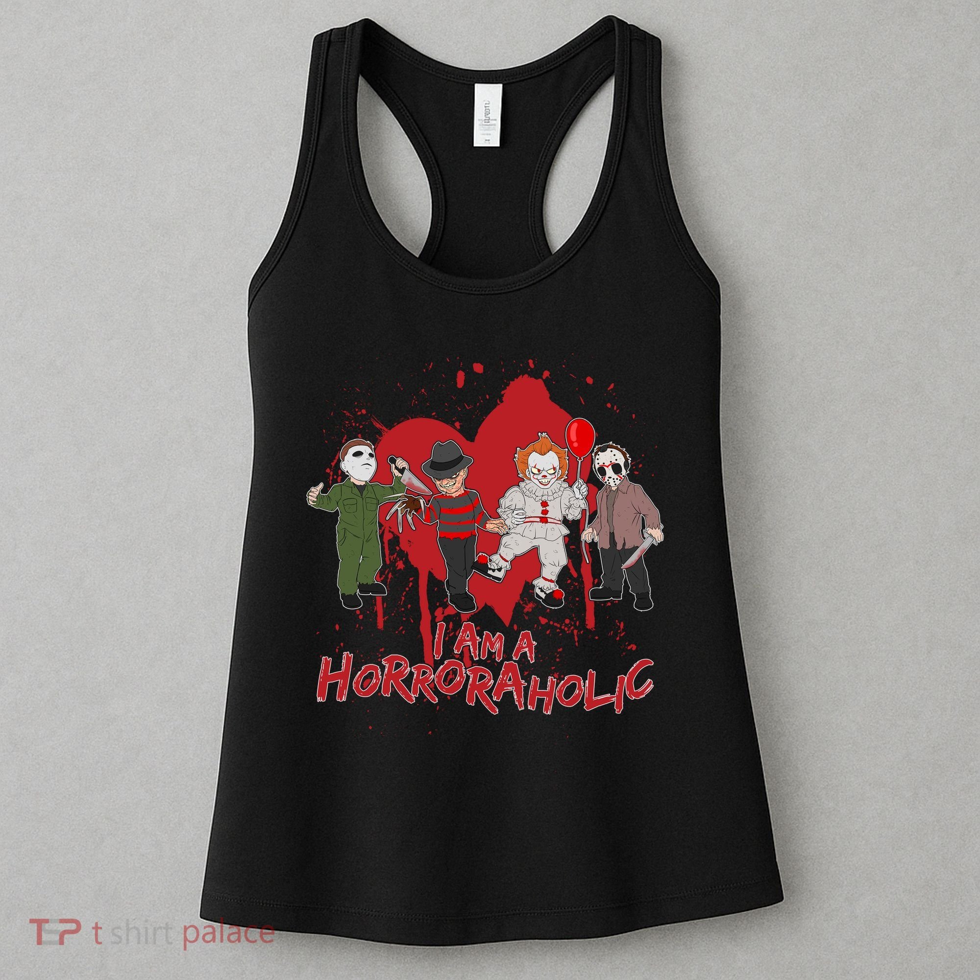 I Am A Horroraholic Funny Halloween Women's Tank Top
