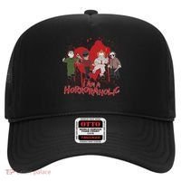I Am A Horroraholic Funny Halloween Hat thumb 0