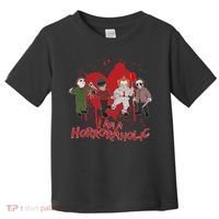 I Am A Horroraholic Funny Halloween Toddler T-Shirt thumb 0