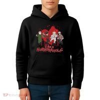I Am A Horroraholic Funny Halloween Kids Hoodie thumb 4
