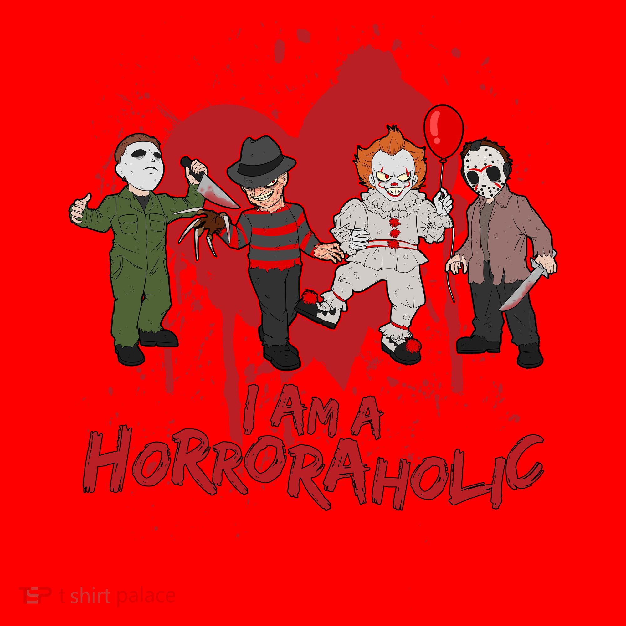I Am A Horroraholic Funny Halloween Santa Hat