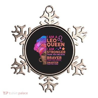 I Am A Leo Queen I Am Stronger Than You Believe Zodiac Ornament