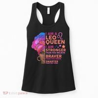 I Am A Leo Queen I Am Stronger Than You Believe Zodiac Women's Tank Top thumb 0