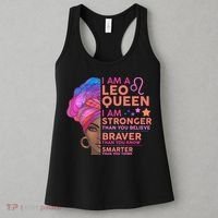 I Am A Leo Queen I Am Stronger Than You Believe Zodiac Women's Tank Top thumb 3