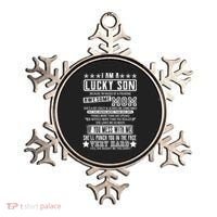 I Am A Lucky Son Funny Awesome Mom Ornament thumb 0
