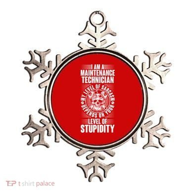 I Am A Maintenance Technician Level Of Stupidity Ornament