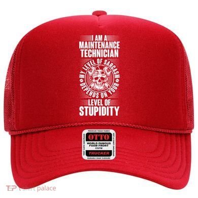 I Am A Maintenance Technician Level Of Stupidity Hat
