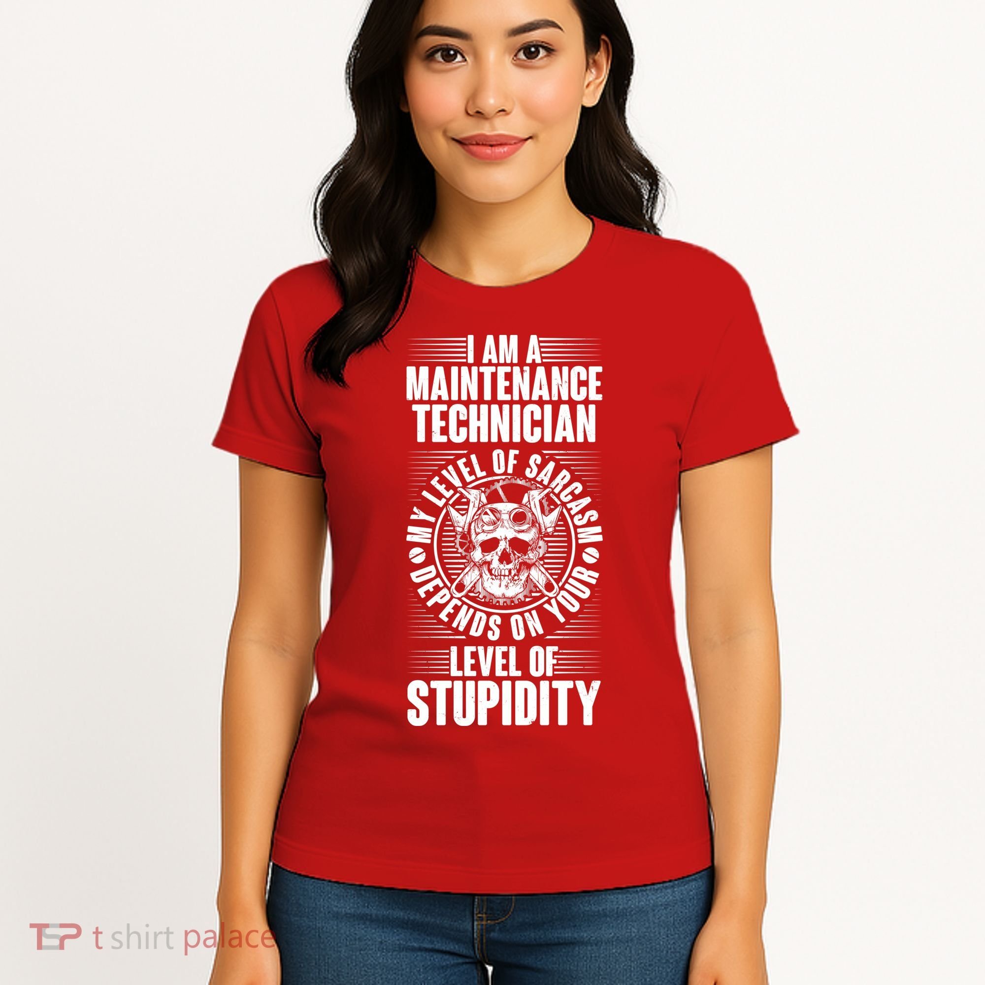 I Am A Maintenance Technician Level Of Stupidity Women's T-Shirt